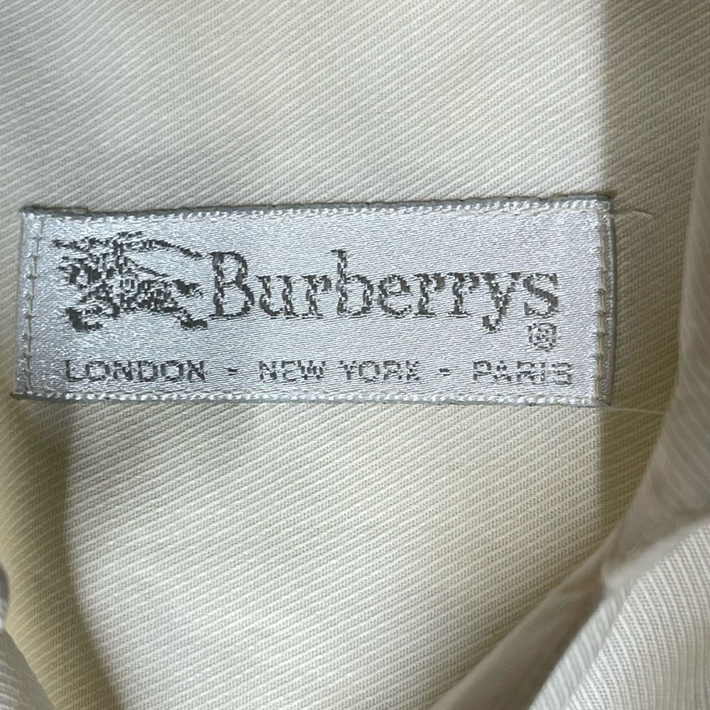 Burberrys vintage beige off white button front blouse long sleeve, size 38, US 4 - Picture 2 of 10